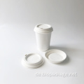 Bagasse Deckel 90 mm Flat Cup Deckel